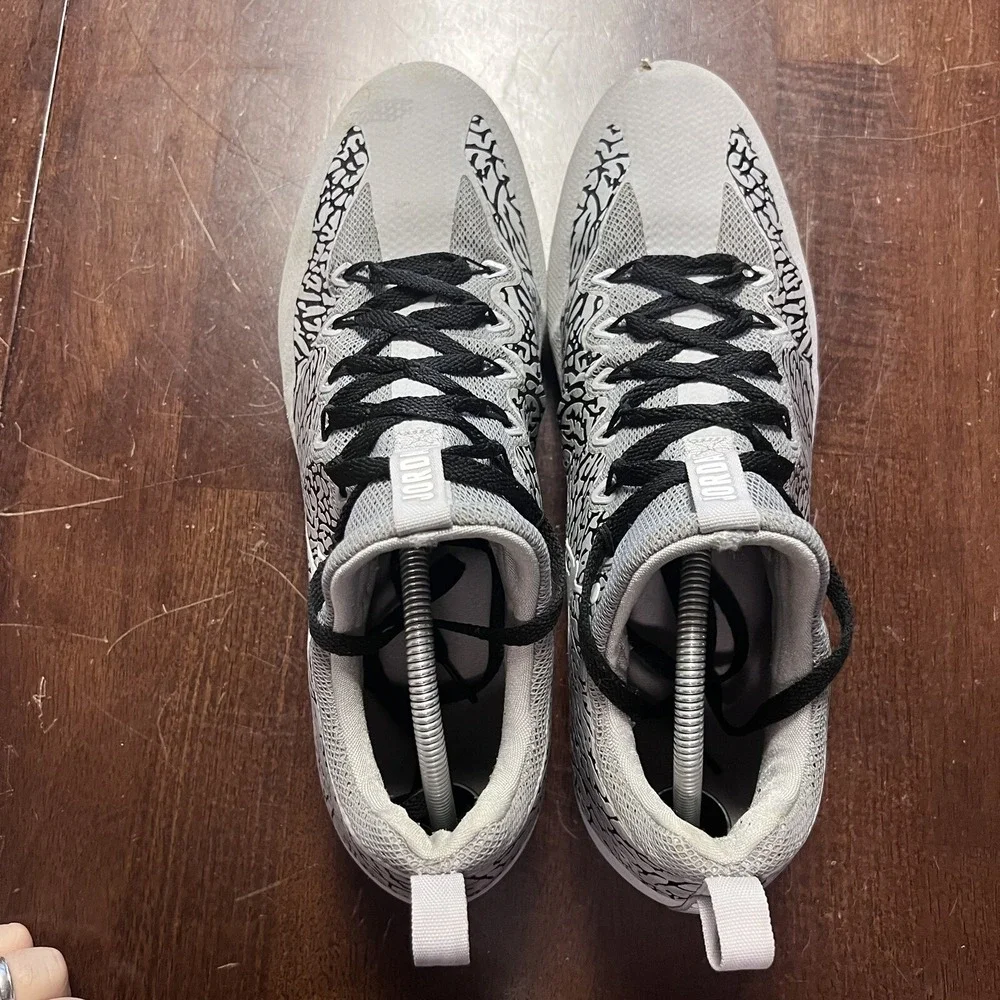 Jordan Vapor Untouchable Pro Low TD Promo Sample Wolf Grey Football Cleats SZ 15